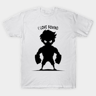 I Love A Boxing Anime Boxer Lovers Gift T-Shirt